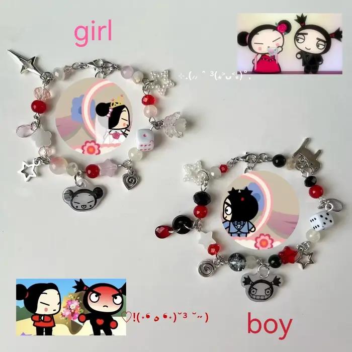 Bracelet exquis pour couple Puka et Garoo fait à la main