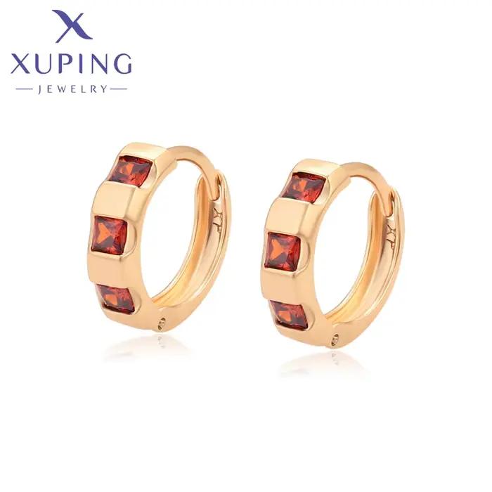 Xuping Jewelry – boucles d'oreilles géométriques couleur or, Style élégant, pour femmes, cadeaux de 