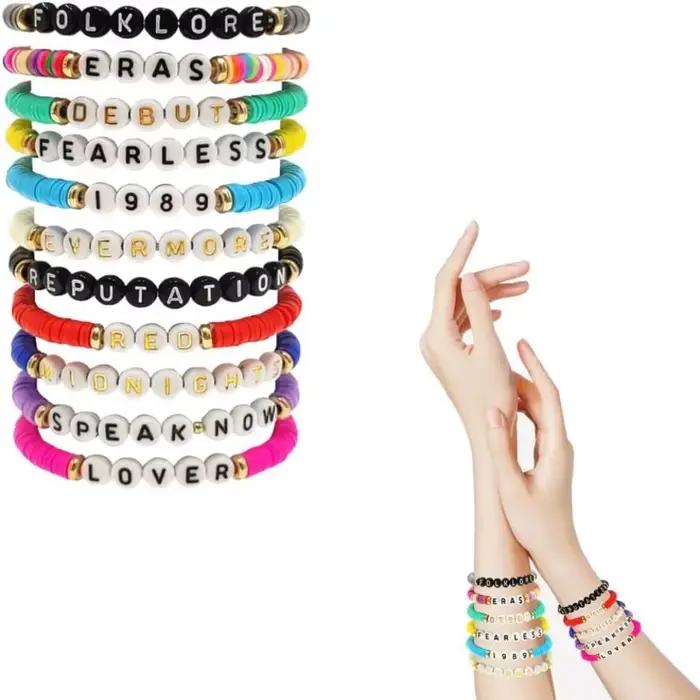 Amant sans peur Bracelets Folklore parler maintenant Bracelets ensemble polymère argile 1989 réputat
