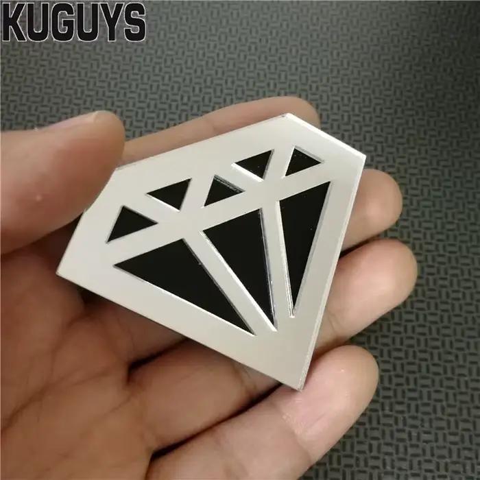 KUGUYS-Bague Géométrique Or et Argent pour Femme, Bijoux en Acrylique, Hyperbole, Hip Hop, Grands Ac
