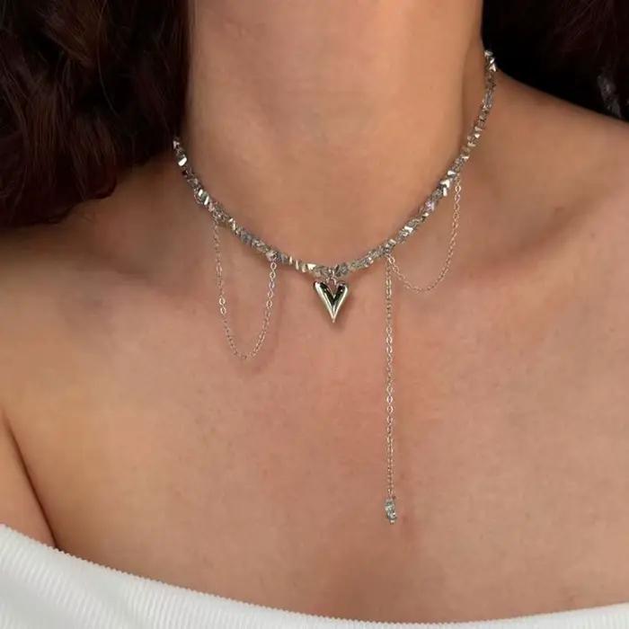 Collier élégant avec pendentif en chaîne à pampilles multicouches pour femmes, Vintage, créatif, pie