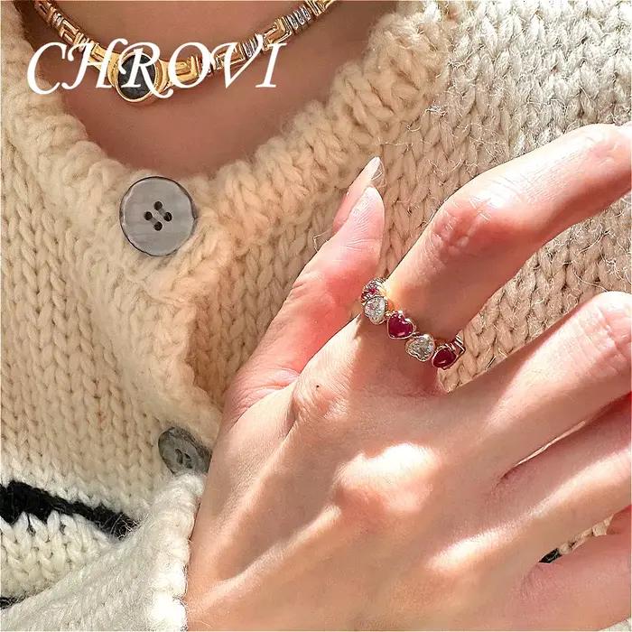 Exquise bague en argent sterling 925 avec corindon rouge - bague vintage classique et polyvalente