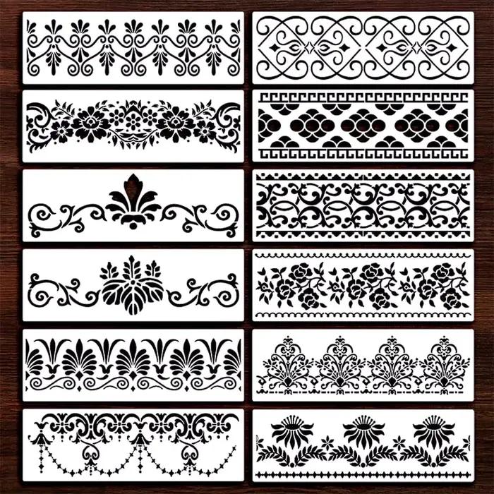 Pochoirs à couches pour peinture murale, Scrapbook, coloriage, gaufrage, modèle décoratif d'album, b