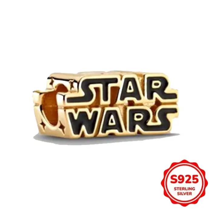 Ensemble de bracelets Star Wars en argent 925, avec breloques Darth Vader, Stormtrooper, casque Mand