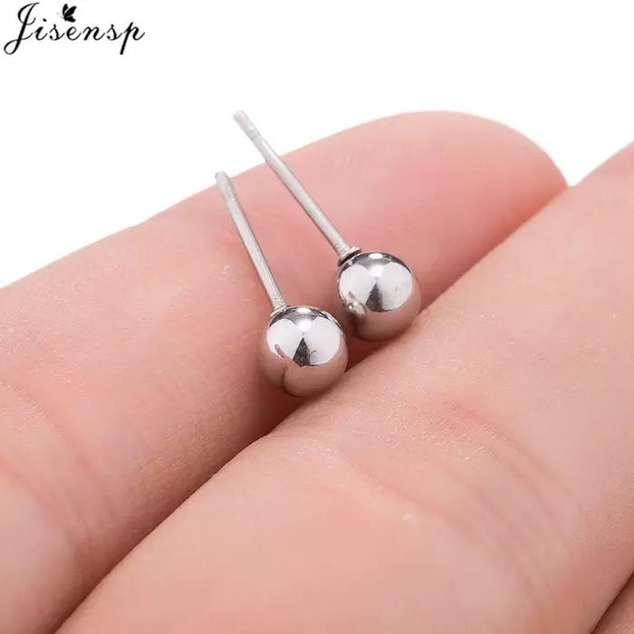 Jisensp – petites boucles d'oreilles en forme de cerf pour femmes et filles, bijoux en acier inoxyda