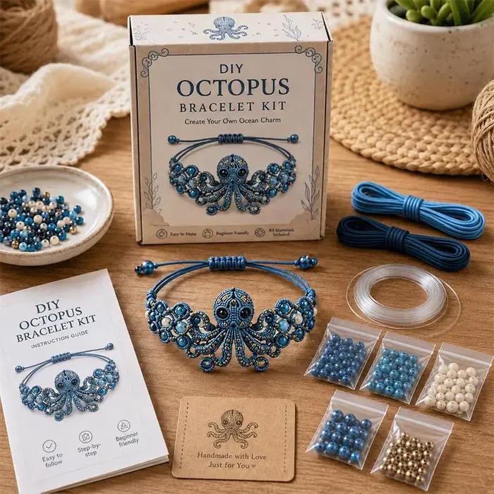 Kit de fabrication de bracelets DIY, bijoux artisanaux en perles, fournitures de bricolage pour débu