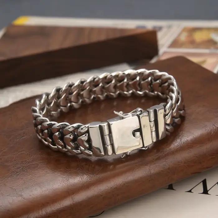 Nouveau bracelet d'amour brillant, simple et tendance, large de 16 mm, version large et imposante, p