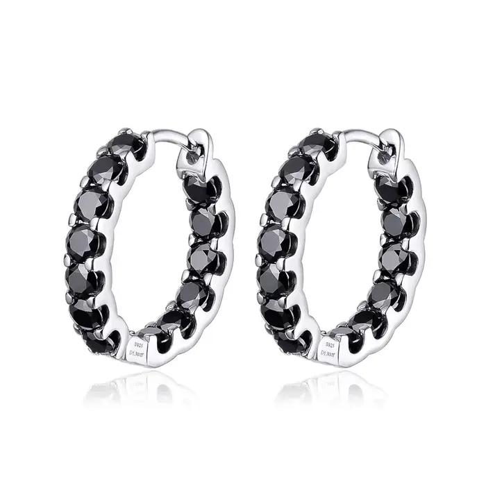 Smyoue 18k plaqué Total 2.6CT pleine Moissanite boucle d'oreille pour les femmes scintillant fête de