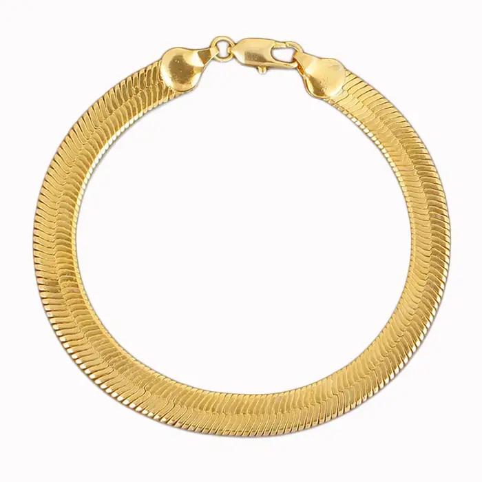 Bracelet plaqué or 24 carats pour salle Sophia, bracelet lame en or 18 carats, JO4 cm, 5 cm, 7 cm, 8