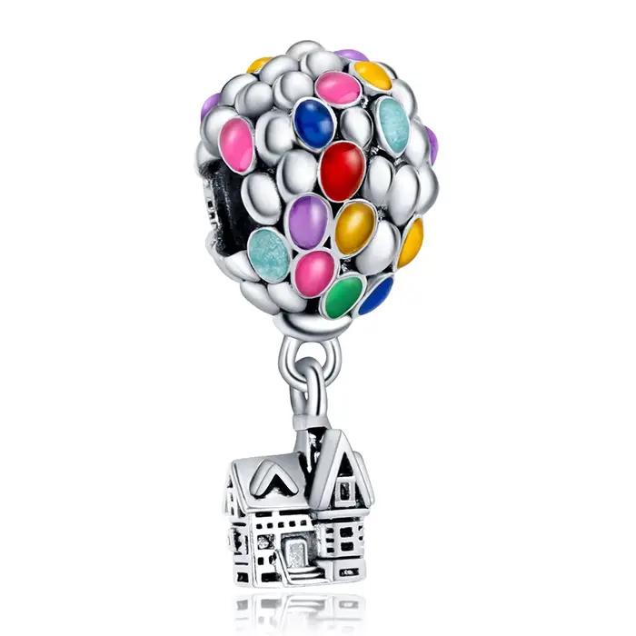 Breloques et pendentifs Disney Stitch mignons en argent 925, compatibles avec les bracelets et colli