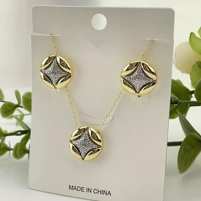 Bijoux fantaisie Yuminglai Dubaï, bijoux fins, pendentif simple pour femmes FHK25454