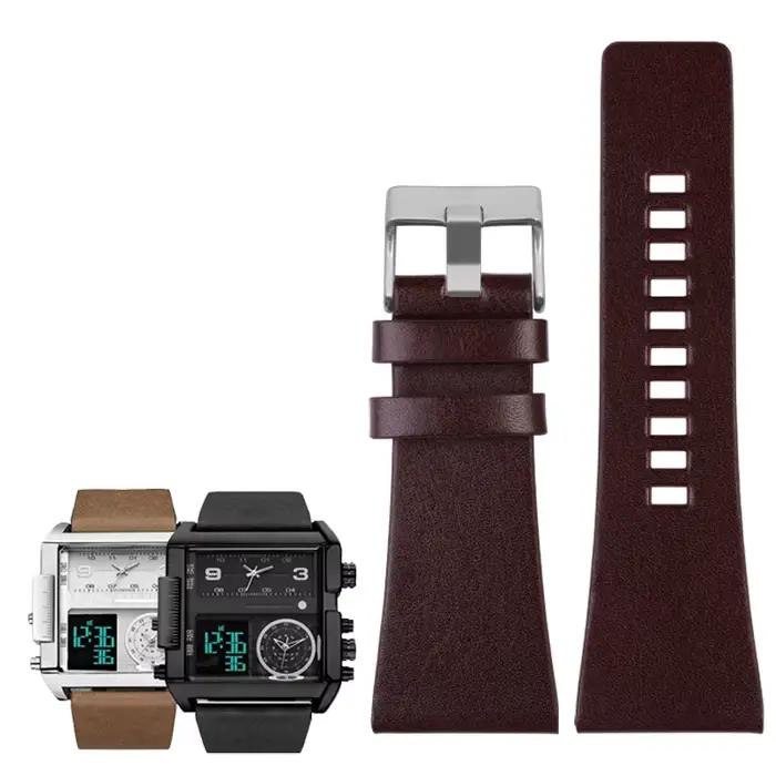 Bracelet en cuir véritable pour montre Diesel DZ7406 DZ7408 DZ4280 DZ4343, 22mm 24mm 26mm 28mm 30mm 