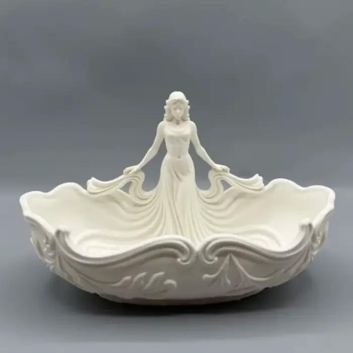 Plateau de rangement élégant pour bijoux, plateau de bureau simple en forme de statue, plateau de dé