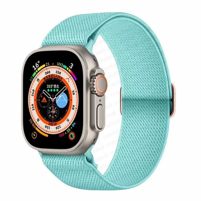 Bracelet chouchou pour bracelet de montre Apple 45mm 44mm 40mm 41mm 42mm 46mm 49mm bracelet en Nylon