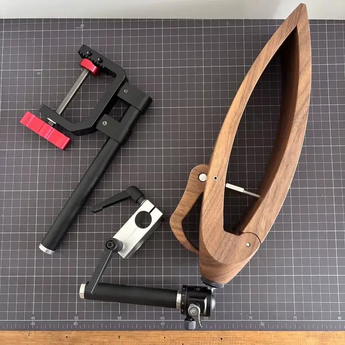 Pince à coudre multifonctionnelle en cuir à 360 degrés, couture en bois de noyer noir, couture de po