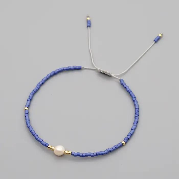 Bracelet Miyuki KKBEAD pour femmes, simple et délicat, perles de rocaille, bijoux de style Kpop, acc