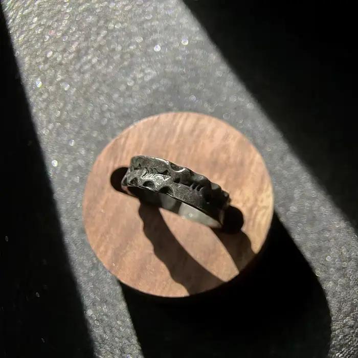 Bague gothique à Motifs Vintage amérindiens, anneau ouvert réglable pour hommes et femmes, bijoux en