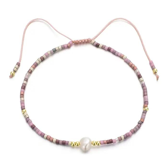 Bracelet Miyuki KKBEAD pour femmes, simple et délicat, perles de rocaille, bijoux de style Kpop, accessoire cadeau, bijoux bohèmes d'été