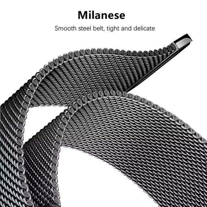 Boucle milanaise pour bracelet de montre apple 44mm ultra 2 49mm 45mm 46mm 45mm 41-42mm bracelet en métal iwatch série 10 9 8 7 6 SE 5 4