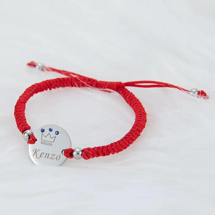 MIYOCAR Bracelet avec nom de bébé, cadeau pour bébé, plaqué or 14 carats, nom personnalisé délicat, cadeau pour nouveau-né aux enfants