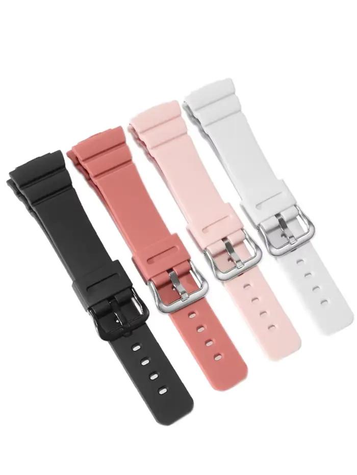 Bracelet de montre en silicone compatible avec la montre Casio GMA-S2100 pour femme, bracelet sport octogonal à libération rapide.