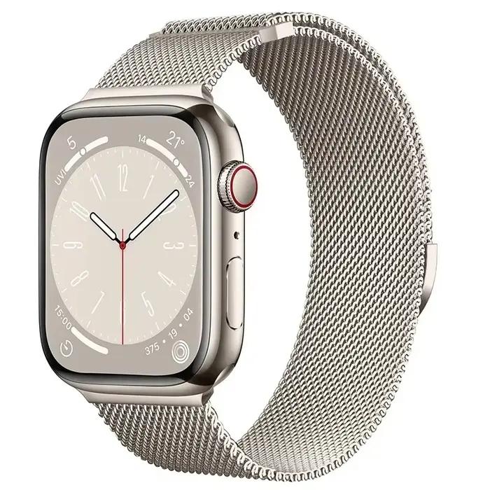Bracelet à boucle milanaise pour bracelet de montre Apple 42mm 46mm 41mm 45mm 40mm 44mm 49mm 38mm bracelet de Sport en maille métallique pour iWatch10 42 46mm