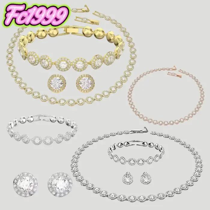 Nouvelle collection 2026 : Ensemble de bijoux S925 tendance (collier, pendentif, bracelet) – Modèle basique pour fêtes et cadeaux de Noël