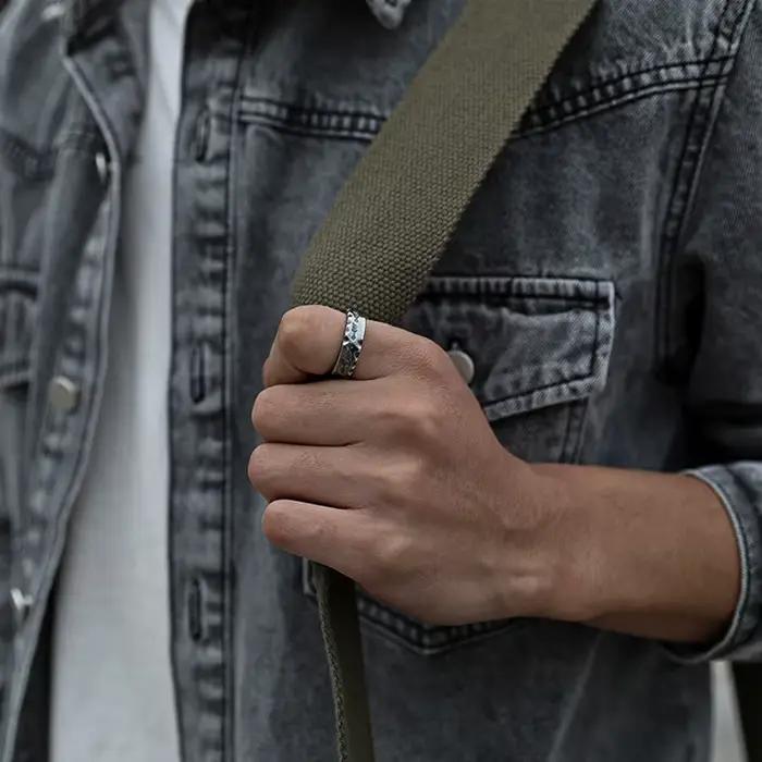 Bague gothique à Motifs Vintage amérindiens, anneau ouvert réglable pour hommes et femmes, bijoux en alliage faits à la main, accessoires cadeau
