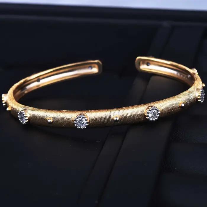Bracelet élégant en diamant haute qualité style rétro pour femme, taille unique, artisanat raffiné, bijoux de mode
