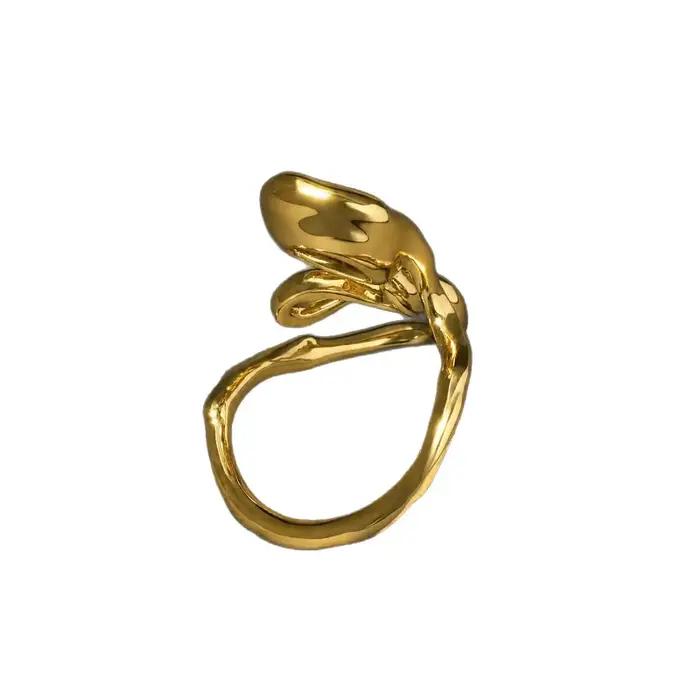 Bague AB tendance mode européenne et américaine, design rétro littéraire de niche, incrustée de strass brillants, simple et généreuse