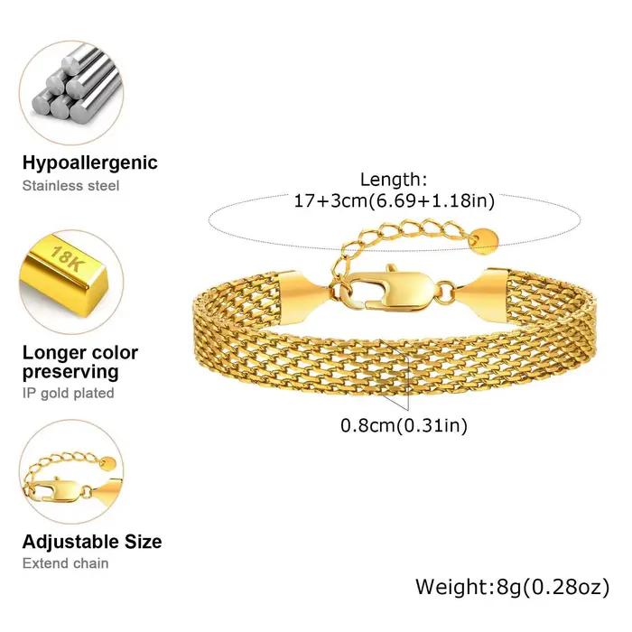 Bracelet élégant en zircone cubique pour femmes, chaîne papillon en acier inoxydable plaqué or 18 carats, ensemble de bijoux de fiançailles de mariage