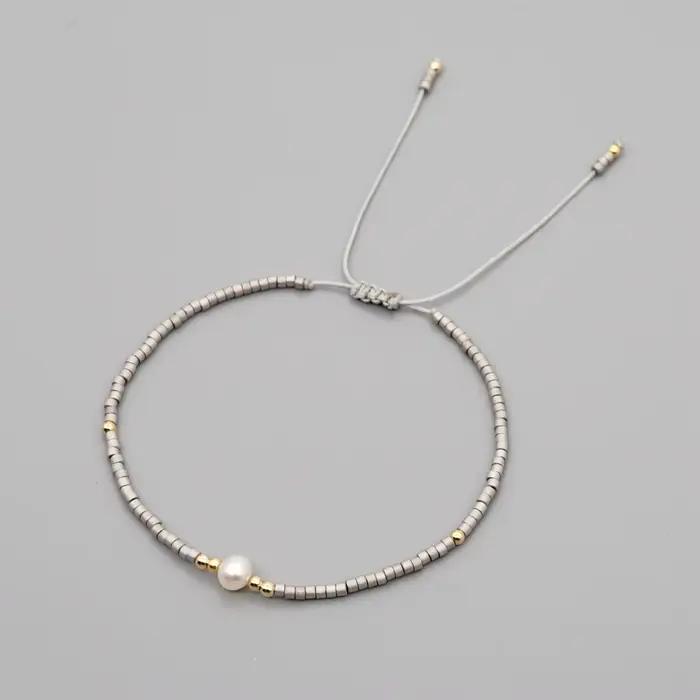 Bracelet Miyuki KKBEAD pour femmes, simple et délicat, perles de rocaille, bijoux de style Kpop, accessoire cadeau, bijoux bohèmes d'été