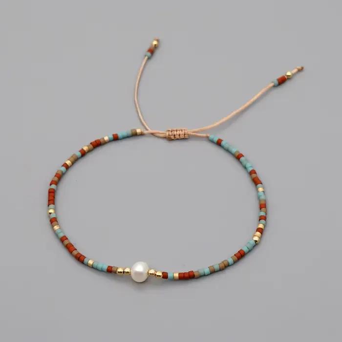 Bracelet Miyuki KKBEAD pour femmes, simple et délicat, perles de rocaille, bijoux de style Kpop, accessoire cadeau, bijoux bohèmes d'été