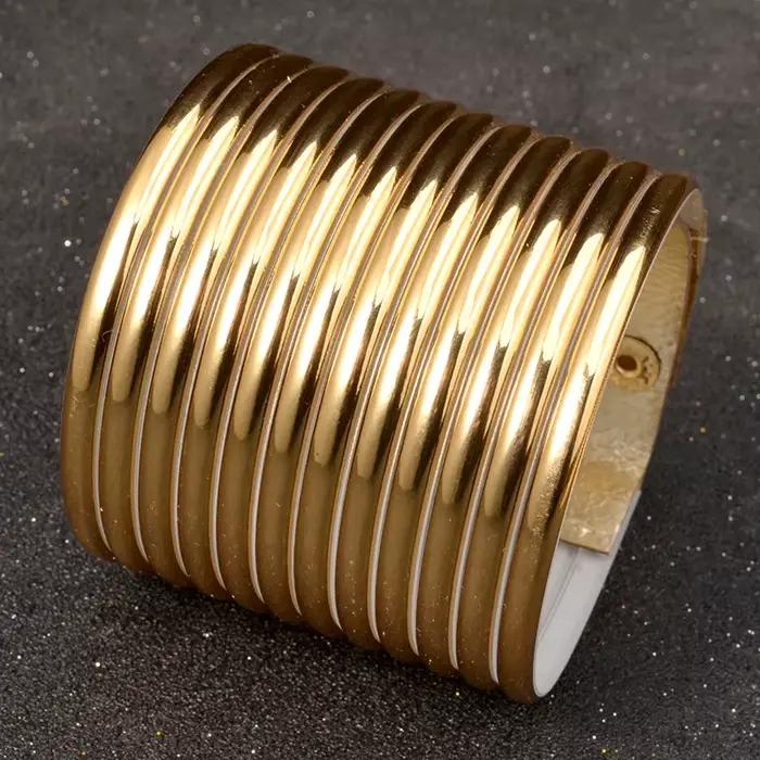 UDDEIN-Bracelet vintage bohème pour femme, couleur or, bracelets en cuir, ULde déclaration, bijoux JOMaxi, nouveau
