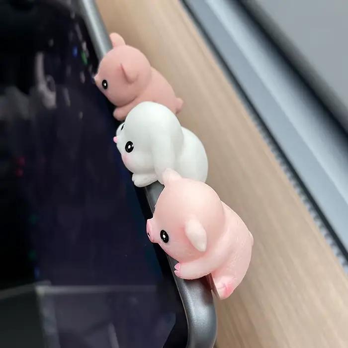 NeeAdorable Décorations d'écran, Ornements d'animaux faciles à remplacer, Décor GPS de véhicule, Animaux décoratifs pour télévision sur ordinateur