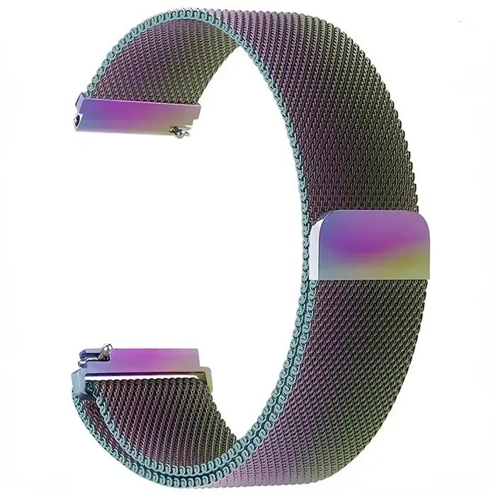 Bracelet en métal pour montre Garmin Vivoactive 5 4 3, Garmin Venu 3 3s 2plus Forerunner 245 255s 265s, boucle milanaise