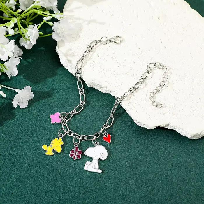 1 bracelet Snoopy perlé, accessoires d'amitié