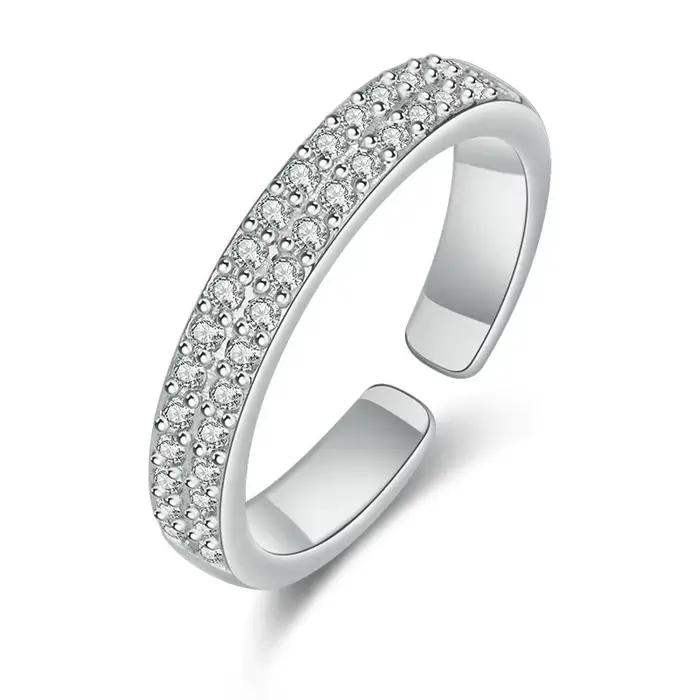 Nouvelle bague en argent sterling 925 pour femme, bijoux simples pour fiançailles, mariage, cadeaux d'anniversaire, mode, fête, vente en gros
