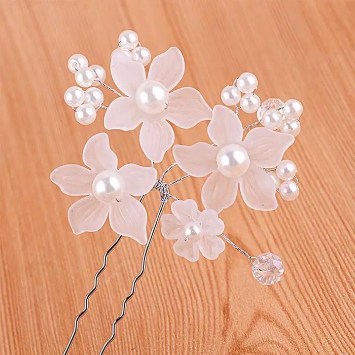 Perle de mariage beaux accessoires bijoux de cheveux épingle à cheveux pince à cheveux fleur épingle à cheveux coiffure mariée épingle à cheveux