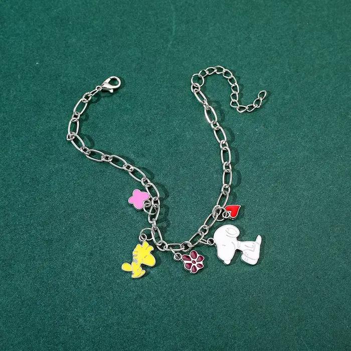 1 bracelet Snoopy perlé, accessoires d'amitié