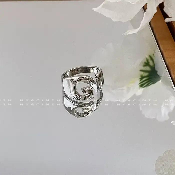 4 pièces/ensemble lettres GUTS Punk or argent couleur bague pour femmes hommes réglable mode fête bijoux accessoires cadeaux