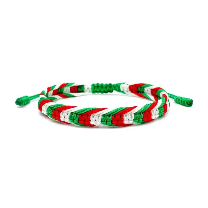 Bracelet en corde tressée multicolore pour femmes et hommes, réglable, bijoux ethniques, cadeau