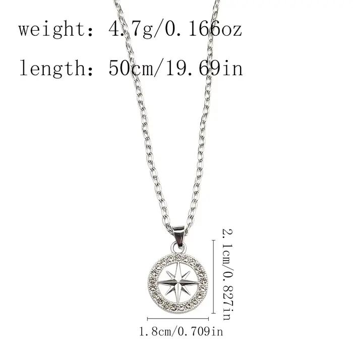 Colliers boussole KPOP CZ, collier boussole hip-hop imperméable pour hommes, pendentif SKZ STAY, cadeaux pour amis