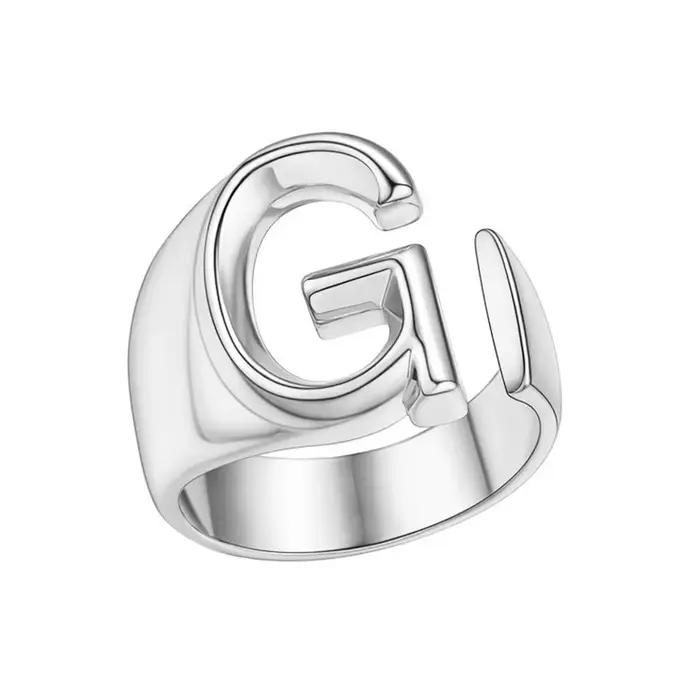 4 pièces/ensemble lettres GUTS Punk or argent couleur bague pour femmes hommes réglable mode fête bijoux accessoires cadeaux