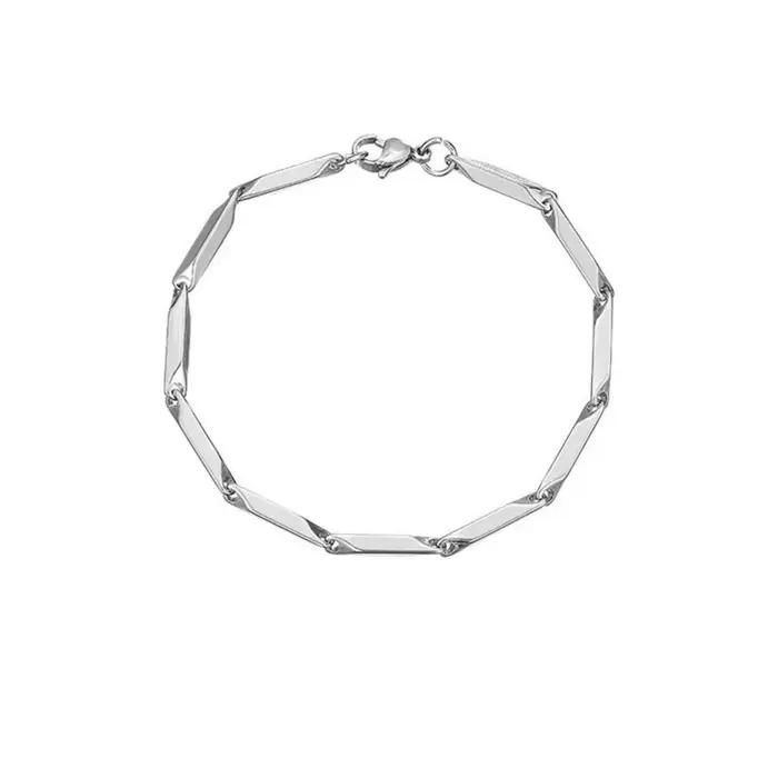 Collier losange en acier titane pour hommes et femmes, accessoires de bijoux de Style Punk Hip-hop Kpop