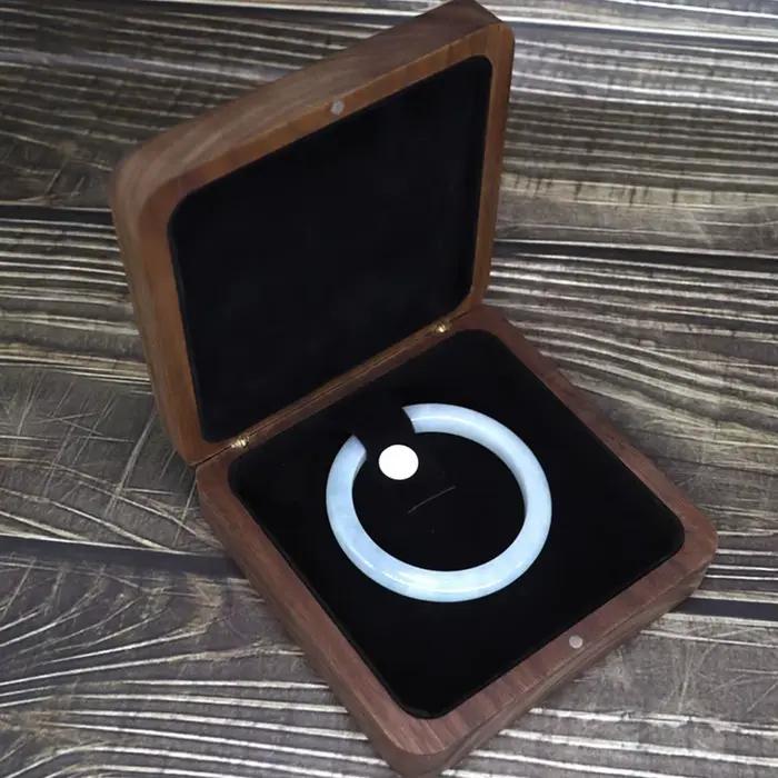 Boîte à bijoux exquise pour femme, présentoir à couvercle rabattable pour bracelets et accessoires, outil de présentation pour comptoir de magasin, boîte cadeau pour colliers de couple