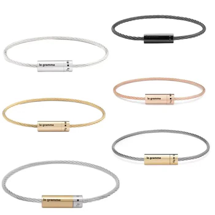 Le Gram 7g Nouveau Bracelet en Argent Sterling 925 de Haute Qualité, Bijoux Français, Bracelet Populaire pour Hommes et Femmes, Cadeau, Livraison Gratuite