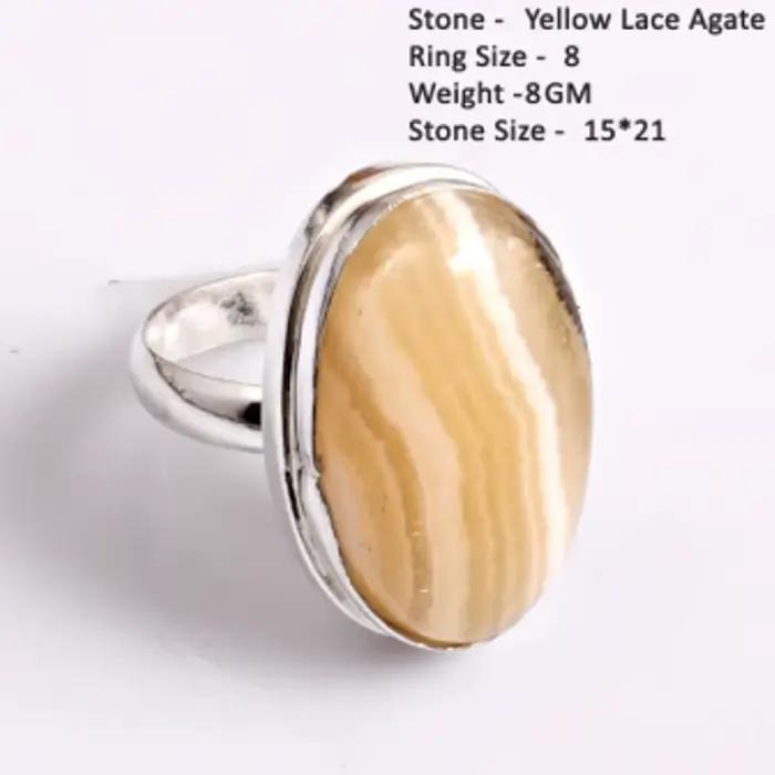 Bague en Amazonite, Agate, Charoite, Labradorite, Ambre et Améthyste authentiques, taille inférieure à 8