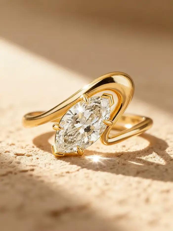 Bague minimaliste en argent Sterling 925 pour femmes, avec Zircon de forme Marquise, pour anniversaire, fête quotidienne, bijoux fins de haute qualité
