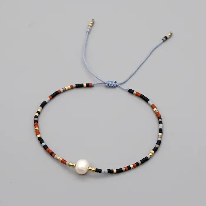 Bracelet Miyuki KKBEAD pour femmes, simple et délicat, perles de rocaille, bijoux de style Kpop, accessoire cadeau, bijoux bohèmes d'été